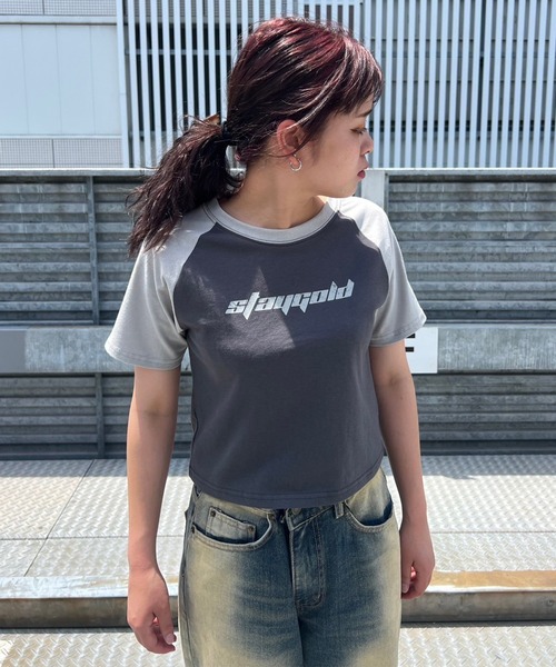 STAY GOLD（ステイゴールド） tシャツ 半袖 「STAYGOLD」ロゴプリント