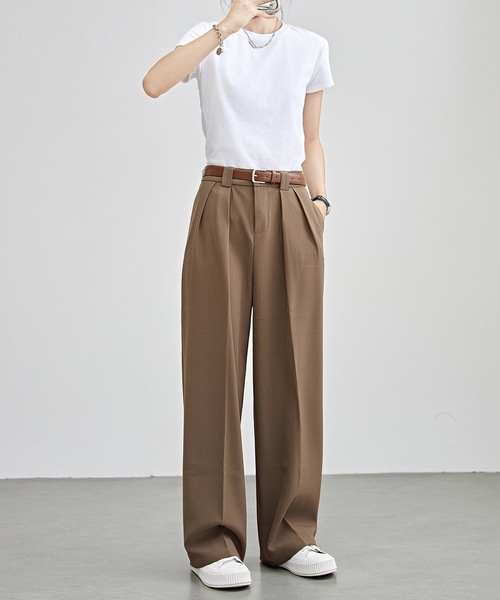 MAXMARA リヘス ハイウエスト ワイトレック ハンツ 【関税込】 ハイウエストワイドパンツ ブラック – larumオンラインストア