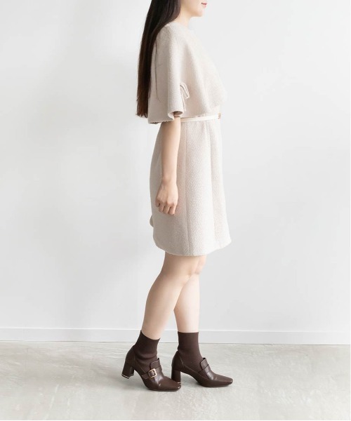 RANDA（ランダ） ブーツ キルティングバックルニットドッキングブーツ