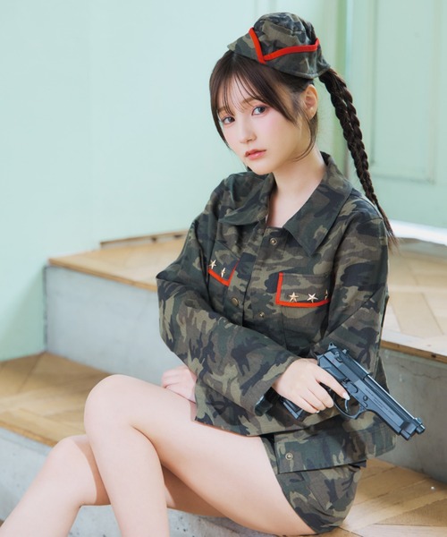 sugar nine コスプレ アーミーガールセットアップ 「コスプレ6点セット 