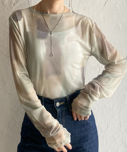 KENZO 美品　フランス　製　シアー　ポルカ　ドット　Tシャツ　シースルー シースルードットTシャツ | ファッション通販サイト NUGU