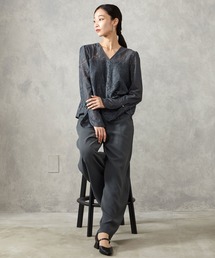 AIMER（エメ） パンツドレス 「WEB限定」レースブラウス×ワイドパンツ