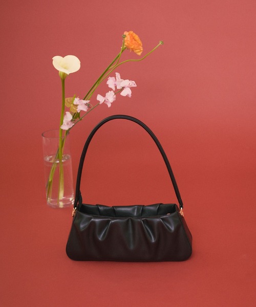 loin nuit ハンドバッグ gather hand bag / ギャザーハンドバッグ 
