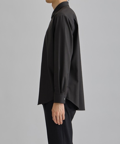 極美品★ユナイテッドトウキョウ　ストレッチレギュラーカラーシャツ　M　艶 UNITED TOKYO シャツ High twist ストレッチ レギュラーカラー