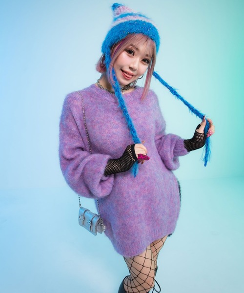 Diable baiser（ディアブルベーゼ） ニット帽 ニットキャップ カラフル