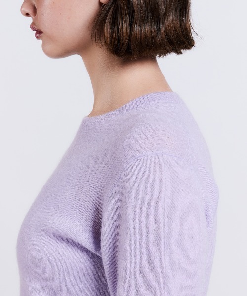 モヘヤハーフスリーブニット Sov. ニット セーター モヘアハーフスリーブニットトップス