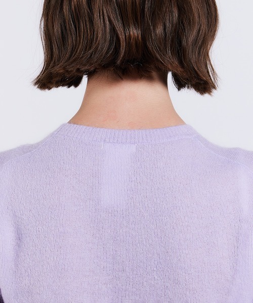 ニット セーター モヘアハーフスリーブニットトップス レディース Sov. ニット セーター モヘアハーフスリーブニットトップス