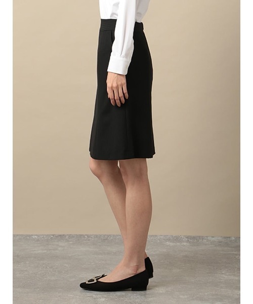 スカートスーツ スカート with 黒シャドーストライプ ウォッシャブル