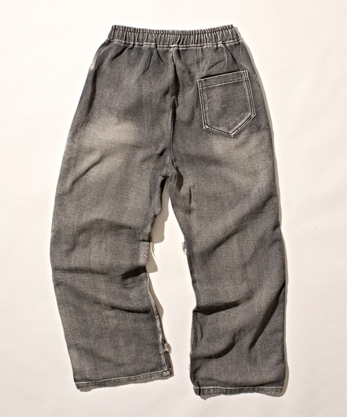 リンクル加工 ウォッシュ ワイド デニム 韓国カジュアル cra114 CALIFORNIA OUTFITTERS ジーンズ 3-11B21 ダメージ 加工 ワイド