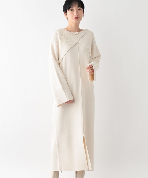 【2/6商品追加】ワンピース　セット LEPSIM（レプシィム） ワンピース 2WAYショルダーカーデSETワンピース2