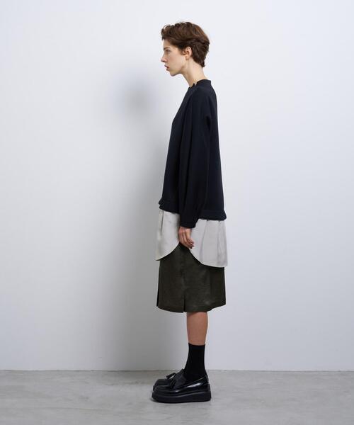即日発送！新品 ランバンオンブルー レイヤードコンビワンピース LANVIN en Bleu ワンピース レイヤードコンビワンピース : ZOZOTOWN