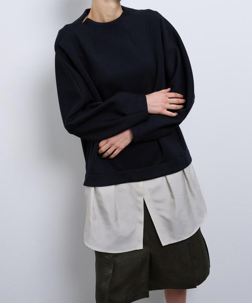 LANVIN en Bleu ワンピース レイヤードコンビワンピース : ZOZOTOWN