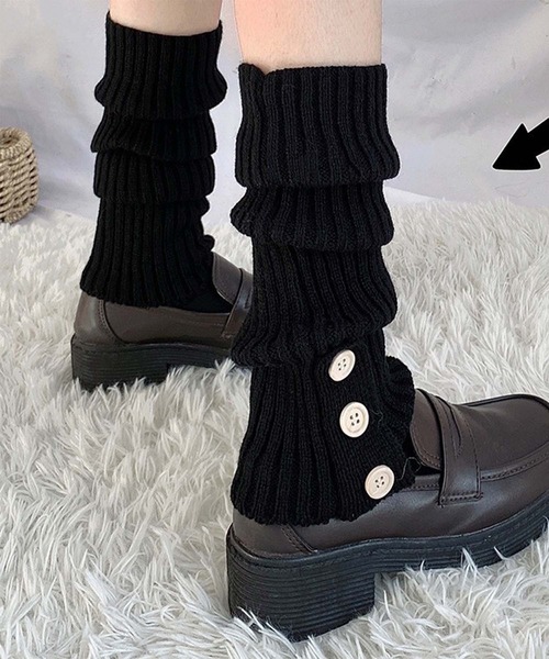 ❤️美品　希少　レッグウォーマー　つけ裾　本革　ホック止め　スタイリッシュ mosox レッグウォーマー 「2025 MOSOX NEW COLLECTION」サイドボタン