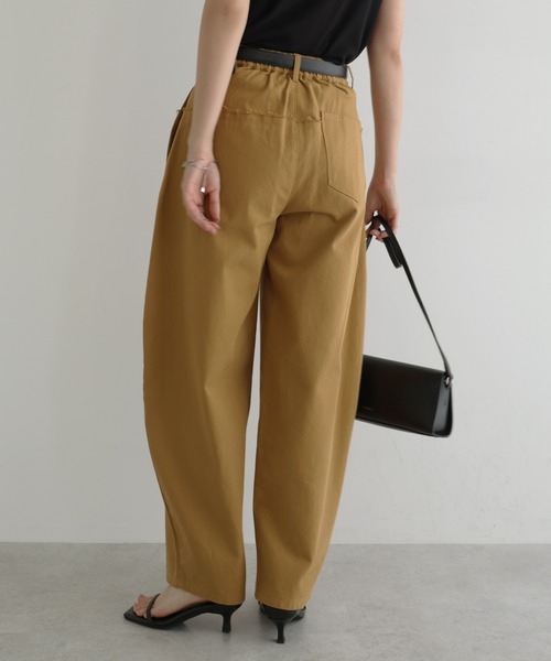 Freesia チノパン チノワイド切替カーブパンツ レディース : ZOZOTOWN
