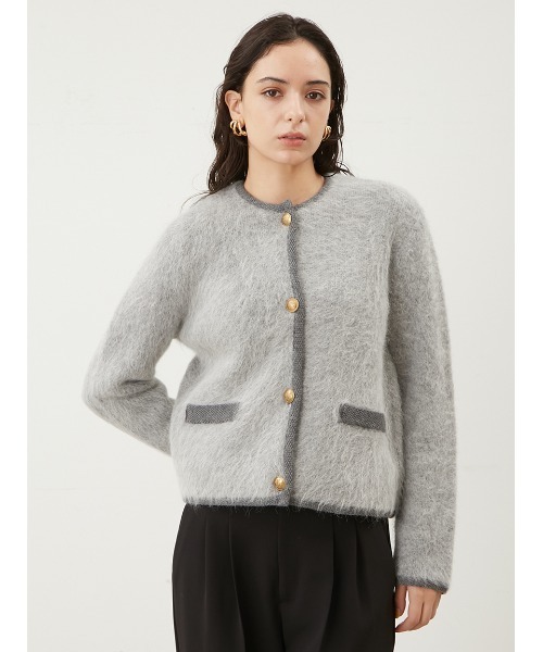 「Mila Owen」 ニットカーディガン 1 レッド レディース