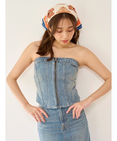 ブラウス シャツ 「SNIDEL/Levi's」SCLUPTED BUSTIER レディース Levi's ブラウス シャツ 「SNIDEL/Levi's」SCLUPTED BUSTIER