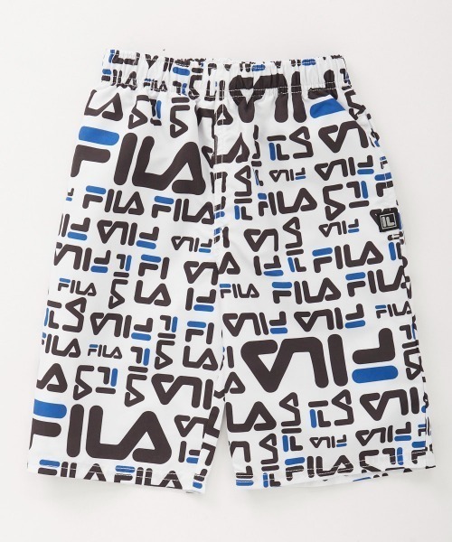 FILA（フィラ） 水着 ロゴ総柄サーフパンツ キッズ 子供 男の子