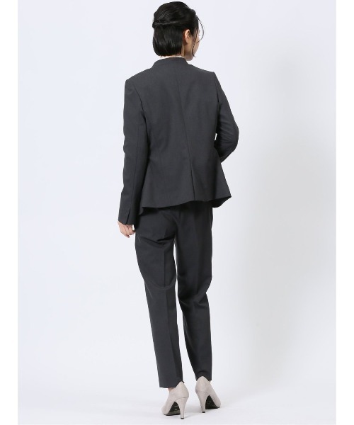 m．f．エディトリアル（m．f．editorial）/【ストレッチ ウォッシャブル】m．f．エディトリアル カラーレスジャケット 黒(セットアップ… m.f.editorial（エムエフエディトリアル） セットアップ 「ストレッチ