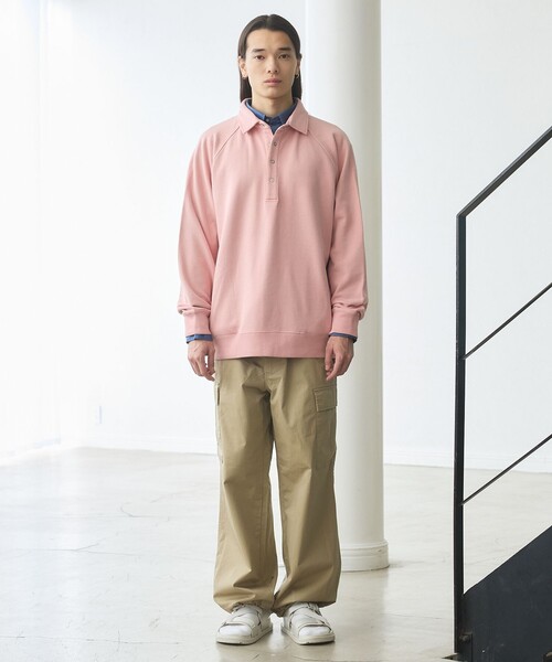 J.PRESS YORK STREET ポロシャツ 「UNISEX」ラガータイプラグラン 裏毛