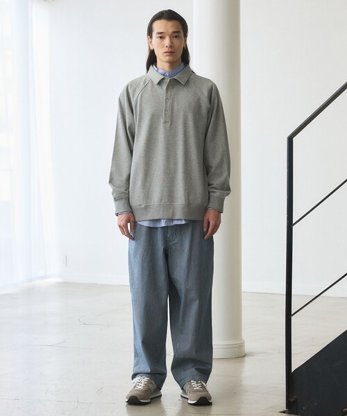 J.PRESS YORK STREET ポロシャツ 「UNISEX」ラガータイプラグラン 裏毛