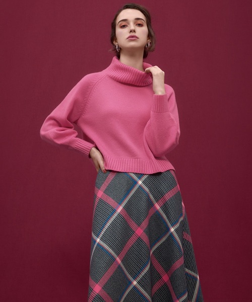 「STRAWBERRY-FIELDS」 タートルネックニット 2 オフホワイト レディース_画像2