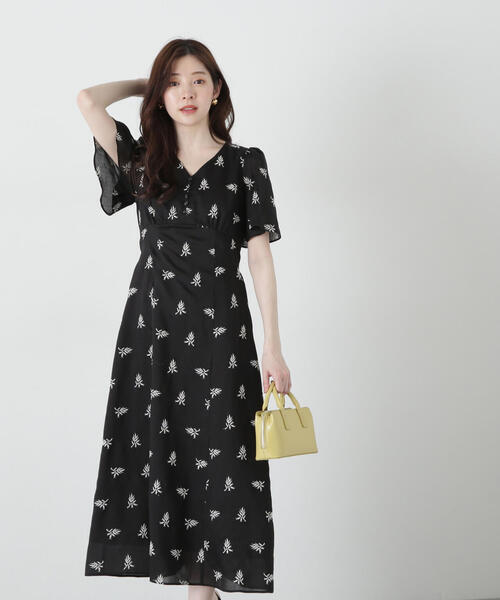 PROPORTION BODY DRESSING ワンピース 花柄刺繍ワンピース