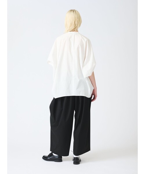 mizuiroind ブラウス シャツ mizuiro ind スタンドカラー