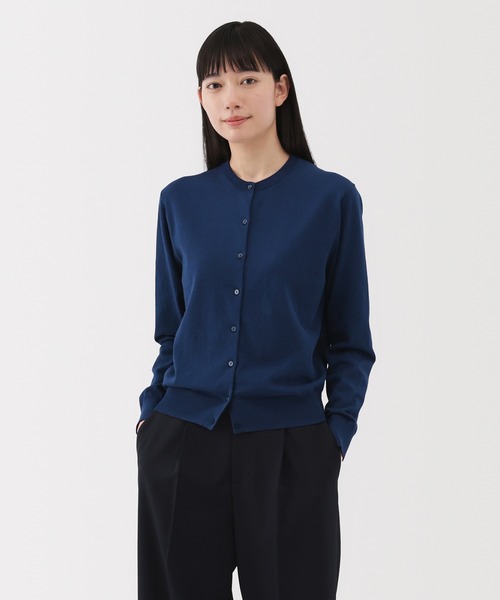 無印良品（MUJI） カーディガン 婦人 UVカット強撚コットンクルー