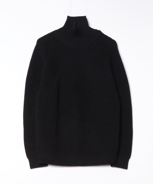 バトナー FELTED TURTLENECK タートルネック ニット 3 BATONER（バトナー） タートルネックニット 3 ブラック メンズ