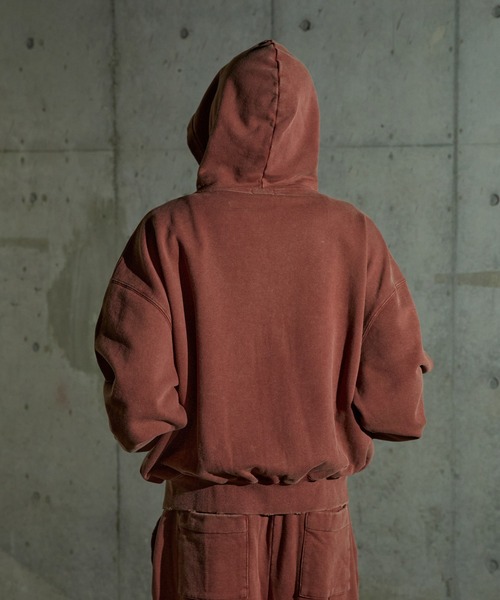 Overdyed Double Zip-up Parker/オーバーダイダブルジップアップ