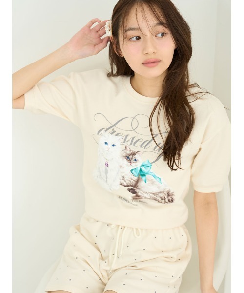 SNIDEL HOME CATスウェットセットアップ セール】CATスウェットセットアップ（ルームウェア/パジャマ