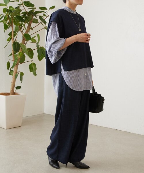 BEARDSLEY（ビアズリー） ブラウス シャツ ショートベスト レディース