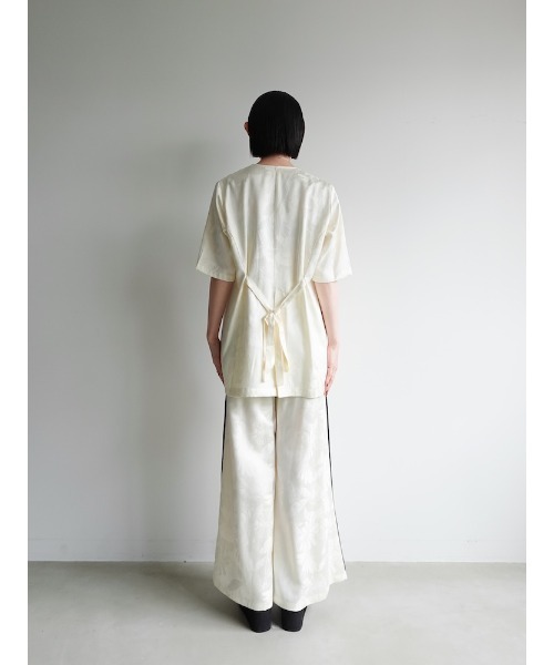 sahara パンツ Satin Jacquard Pants/サテンジャガードパンツ  