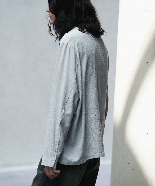 【新品・未使用】RAYON JACQUARD CROPPED SHIRT RAYON JACQUARD CROPPED SHIRT（シャツ/ブラウス）｜WYM LIDNM