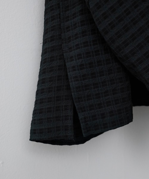 WYM LIDNM シャツ RAYON JACQUARD CROPPED SHIRT メンズ
