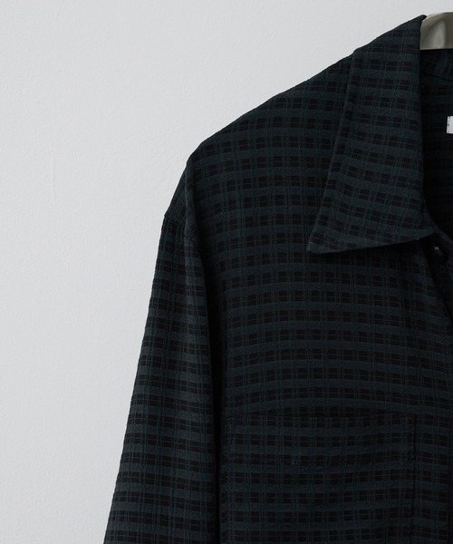 【新品・S】WYM RAYON JACQUARD CROPPED SHIRT RAYON JACQUARD CROPPED SHIRT（シャツ/ブラウス）｜WYM LIDNM