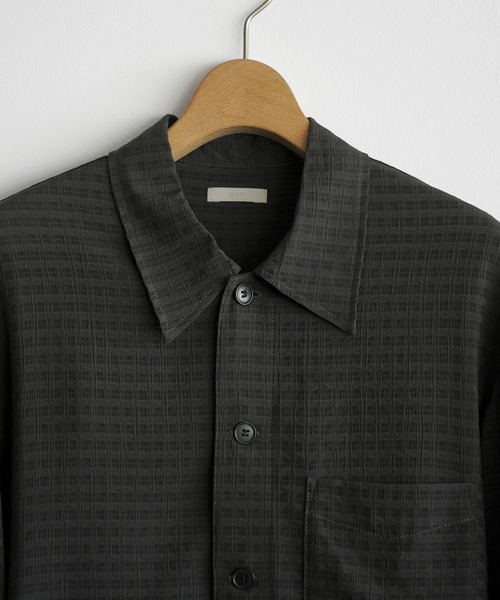 WYM LIDNM シャツ RAYON JACQUARD CROPPED SHIRT メンズ レディース