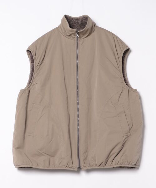 HERNO◇ヘルノ/ダウンベスト/38/ポリエステル/BEG/無地/PI10048D-STP