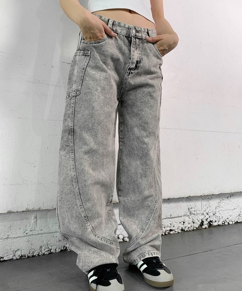 【美品】D／d デニール　デニムワイドパンツ　フリーサイズ 美品】D／d デニール デニムワイドパンツ フリーサイズ - メルカリ