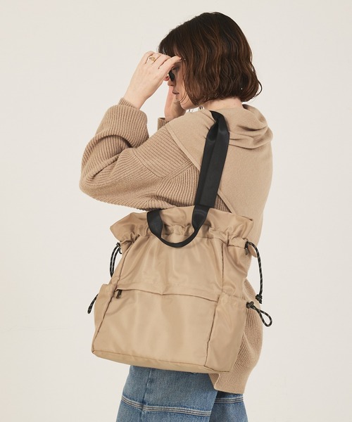 デイバック リュック 「再入荷/新色追加」SOUER/3WAYリュックトート/A4サイズ対応/ナップサック/トートバッグ レディースの画像