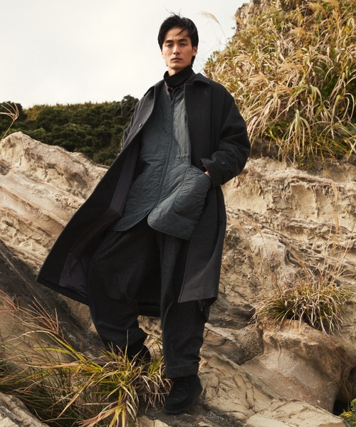 WYM LIDNM オーバーコート WYM LIDNM（ウィム バイ リドム）の「OVERSIZED NYLON COAT