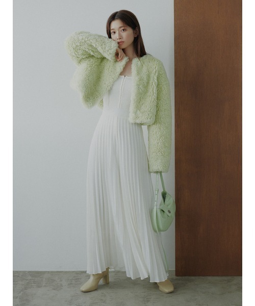 SNIDEL（スナイデル） ノーカラージャケット FREE ホワイト レディース