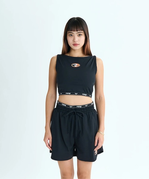タンクトップ ノースリーブ ROXY/ロキシー タンクトップ＋ハーフパンツセット/ラッシュガード/着るUVケア RLY251038 レディース ROXY ロキシー 水着 ラッシュガード セットアップ レディース