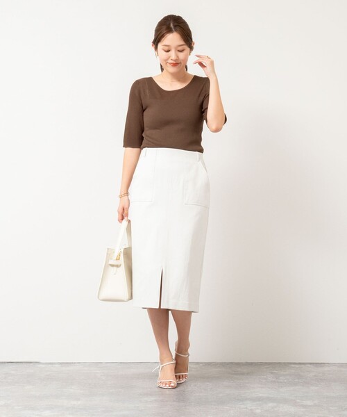 【限定価格セール！】 NOLLEY'S ニット セーター 「手洗い可能」ベーシック半袖ニット トップス
