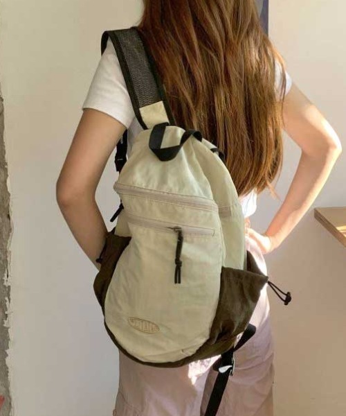 EMS - 80sVTG★EMS★バイカラー/ ナイロン/リュックサック★デイパックサイズ 商品紹介 » 70's “EMS” NYLON BACK PACK - Suntrap, Vintage