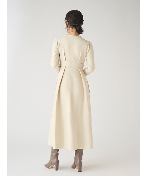 美品‼︎CELFORD アイボリー フレアニットロングワンピース38サイズ CELFORD（セルフォード） ニットワンピース 38 ピンク レディース