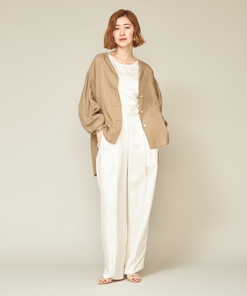 ブラウス シャツ 「conte」シアー Vネックブラウス レディース conte ブラウス シャツ 「conte」シアー Vネックブラウス