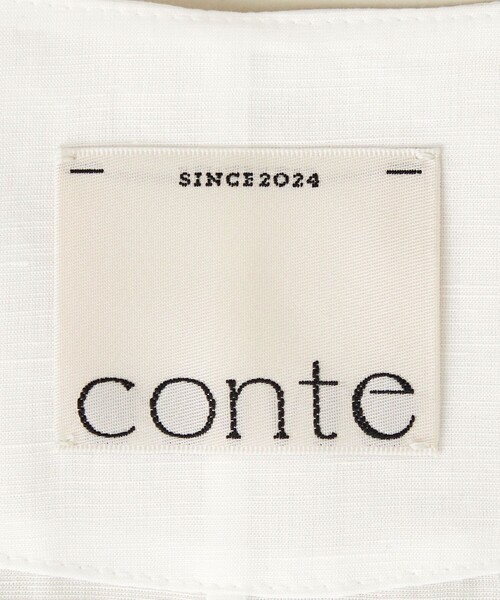 conte ブラウス シャツ 「conte」シアー Vネックブラウス