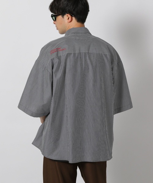 LAKOLE（ラコレ） シャツ 半袖 ワーク刺繍シャツ / 498934 メンズ