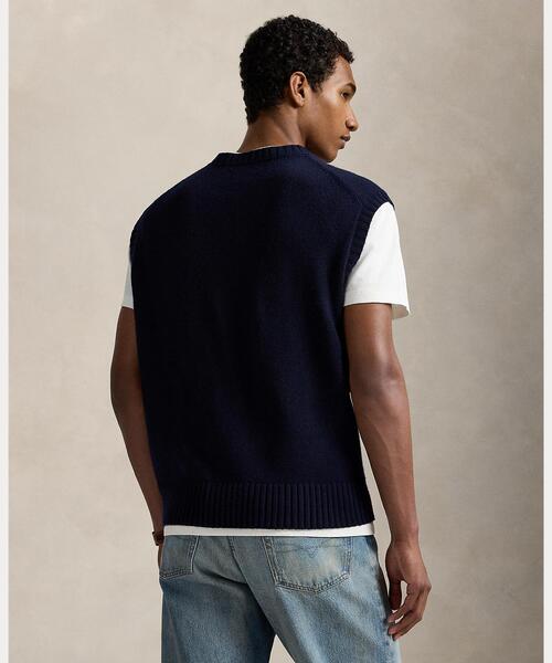 早い者勝ち　新品同様　ラルフローレン　ベスト　メンズLサイズ POLO RALPH LAUREN ベスト ジレ ビッグ フィット フラッグ